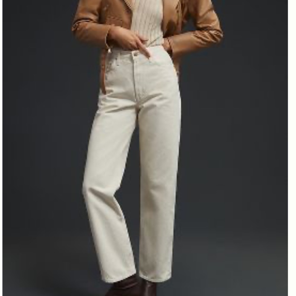 MOTHER Snacks Double Stack Straight Jeans
